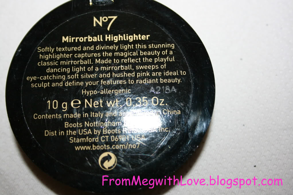 Pudra iluminatoare de la Boots - No 7 Limited Edition Boots Mirror Ball Highlighter