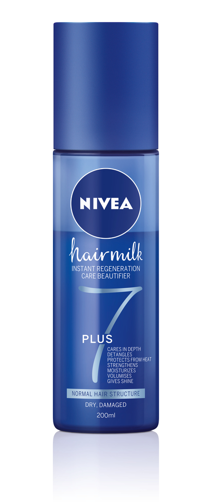 Noutăţi Nivea: Balsam Spray NIVEA Hairmilk 7+ Beneficii