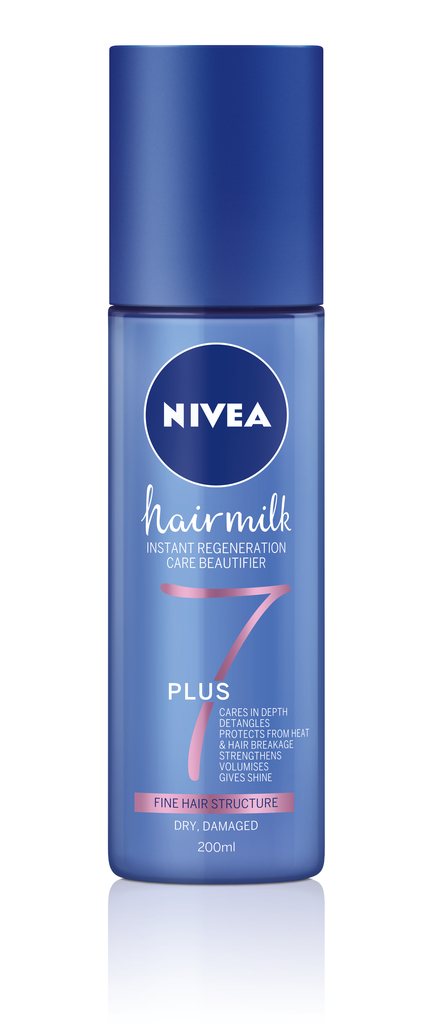Noutăţi Nivea: Balsam Spray NIVEA Hairmilk 7+ Beneficii