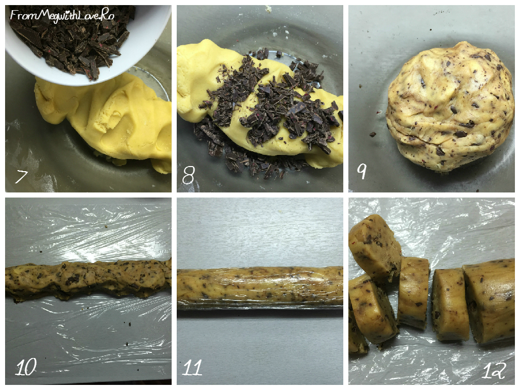 Biscuiţi cu făină de orez şi ciocolată (Reţetă în imagini)