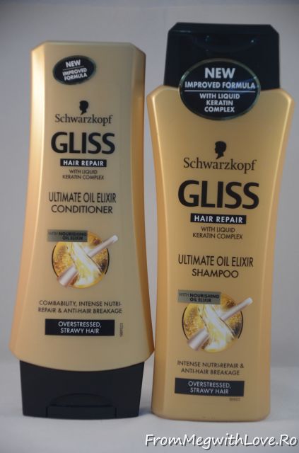 Gama Gliss Ultimate Oil Elixir: şampon, balsam şi mască păr