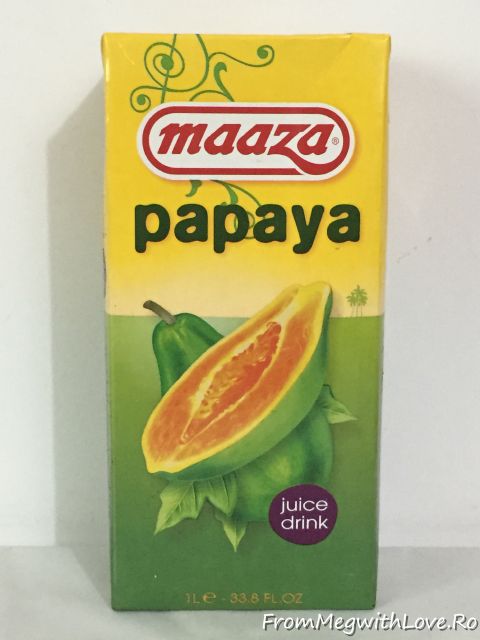 Produse culinare consumate - Nectar de papaya Maaza