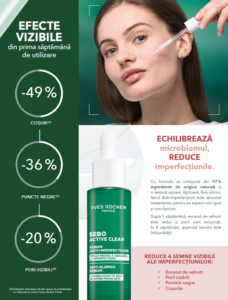 Yves Rocher lansează o nouă gamă: SEBO ACTIVE CLEAR