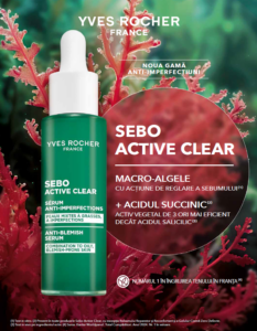 Yves Rocher lansează o nouă gamă: SEBO ACTIVE CLEAR