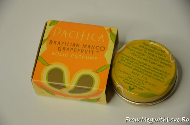 Parfum solid Pacifica - Brazilian Mango Grapefruit